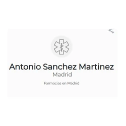 Antonio Sanchez Martinez farmacias Madrid